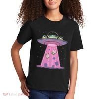 Kawaii Frogs Ufo Aliens Frog Kids T-Shirt thumb 2