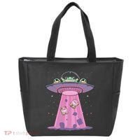 Kawaii Frogs Ufo Aliens Frog Tote Bag thumb 0