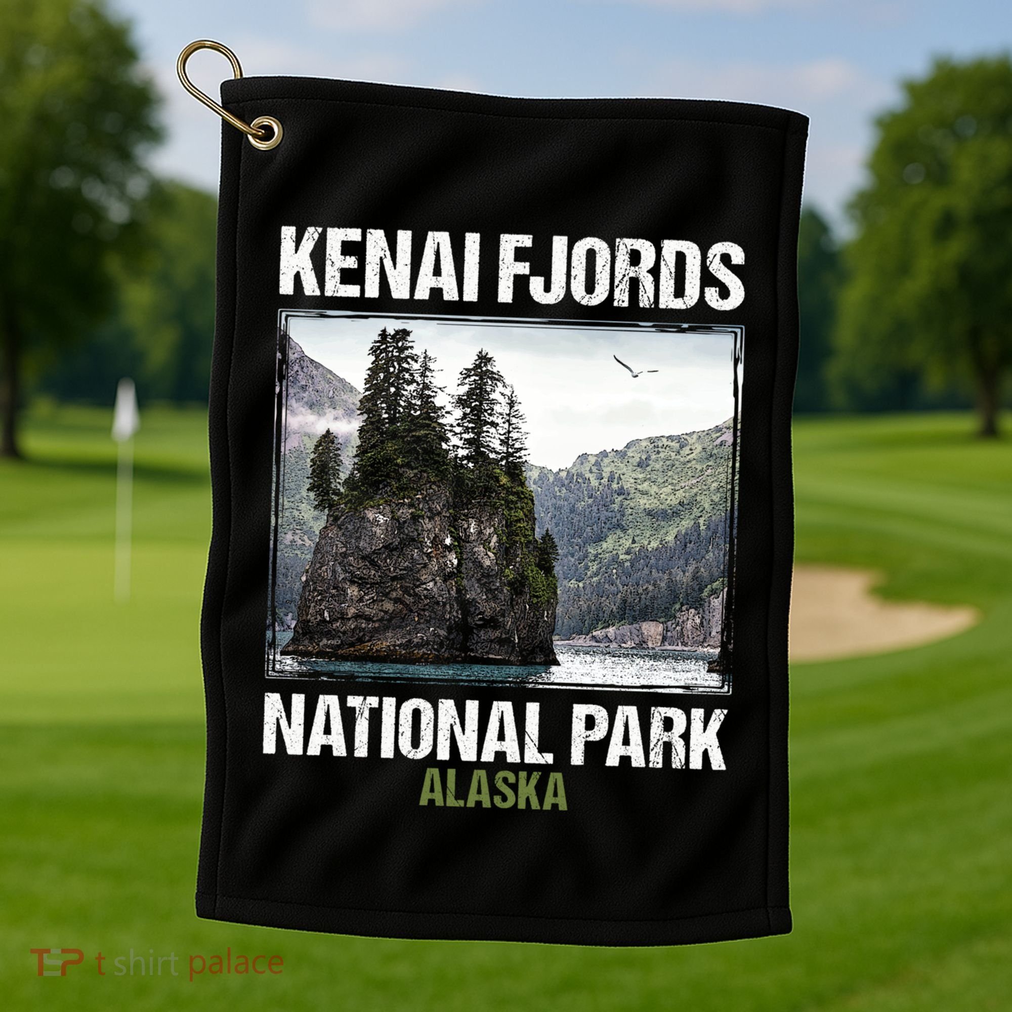 Kenai Fjords Us National Park Alaska Gift Meaningful Gift Golf Towel