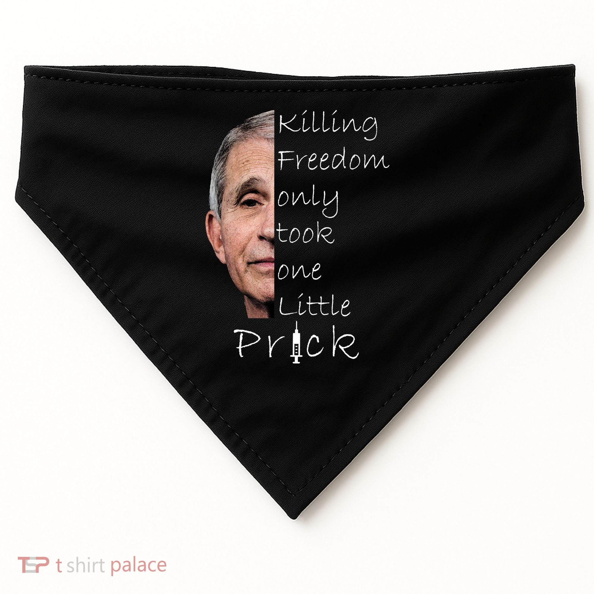 Killing Freedom Vaccine Dr Fauci USA-Made Doggie Bandana