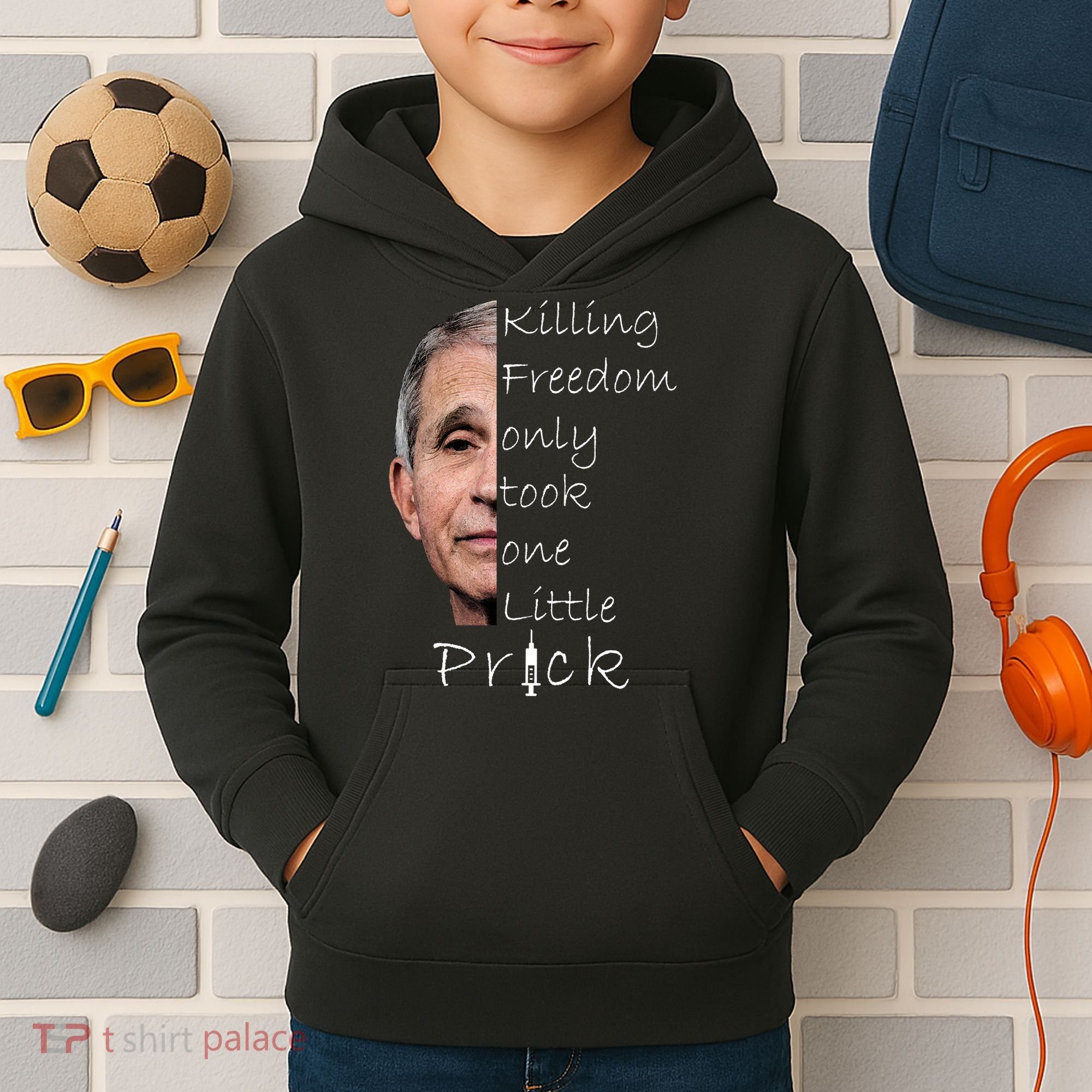Killing Freedom Vaccine Dr Fauci Kids Hoodie