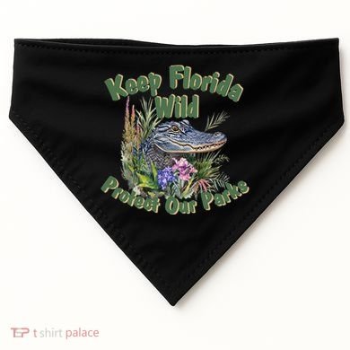 Keep Florida Wild Protect Florida Parks USA-Made Doggie Bandana