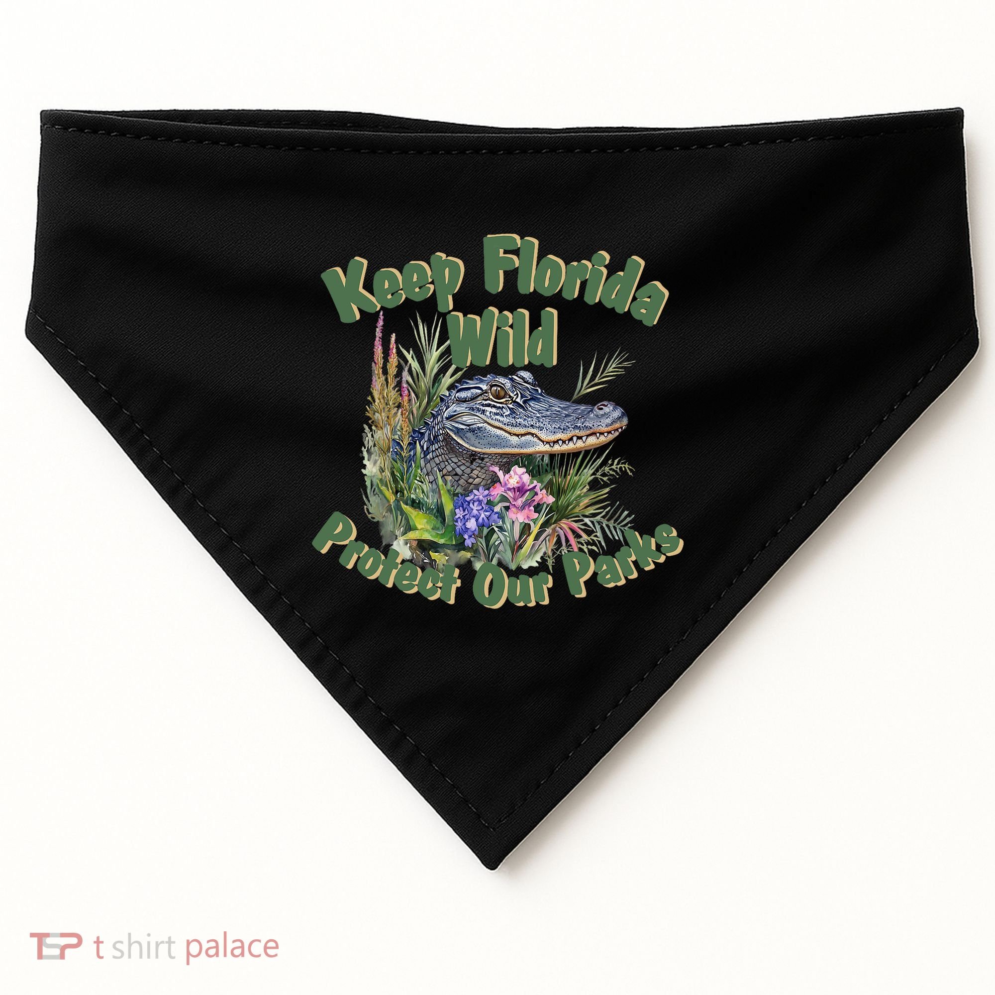 Keep Florida Wild Protect Florida Parks USA-Made Doggie Bandana