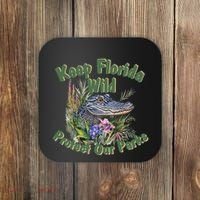Keep Florida Wild Protect Florida Parks Coaster thumb 0