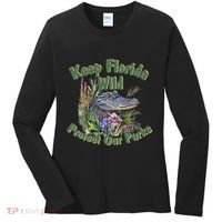 Keep Florida Wild Protect Florida Parks Women's Long Sleeve Shirt thumb 0
