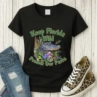 Keep Florida Wild Protect Florida Parks Women's T-Shirt thumb 3