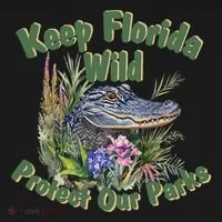 Keep Florida Wild Protect Florida Parks Women's T-Shirt thumb 6
