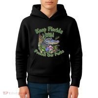Keep Florida Wild Protect Florida Parks Kids Hoodie thumb 4