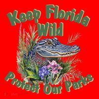Keep Florida Wild Protect Florida Parks Santa Hat thumb 1
