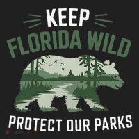 Keep Florida Wild Protect Our Parks Wildlife Beanie thumb 2
