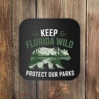 Keep Florida Wild Protect Our Parks Wildlife Coaster thumb 0