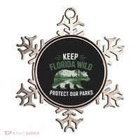 Keep Florida Wild Protect Our Parks Wildlife Ornament thumb 0