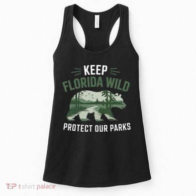Keep Florida Wild Protect Our Parks Wildlife Women's Tank Top
