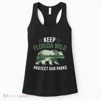 Keep Florida Wild Protect Our Parks Wildlife Women's Tank Top thumb 0