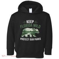 Keep Florida Wild Protect Our Parks Wildlife Toddler Hoodie thumb 0
