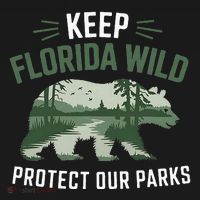 Keep Florida Wild Protect Our Parks Wildlife Visor thumb 3