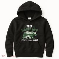 Keep Florida Wild Protect Our Parks Wildlife Kids Hoodie thumb 0