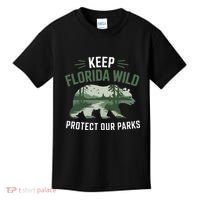 Keep Florida Wild Protect Our Parks Wildlife Kids T-Shirt thumb 0