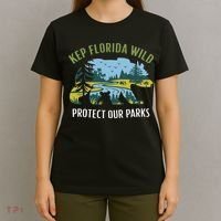 Keep Florida Wild Protect Our Parks Wildlife T-Shirt thumb 4