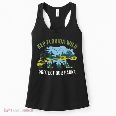 Keep Florida Wild Protect Our Parks Wildlife Women's Tank Top