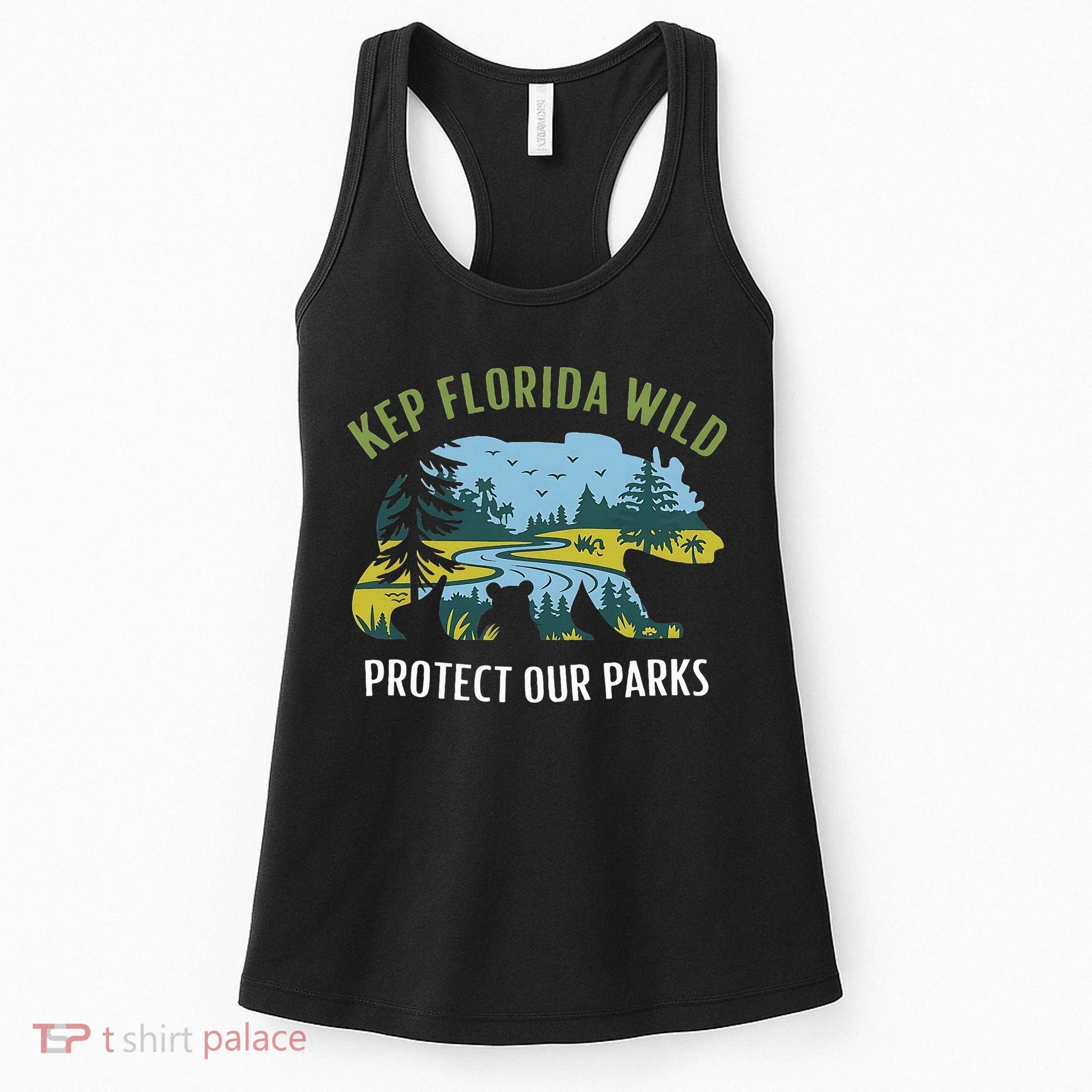 Keep Florida Wild Protect Our Parks Wildlife Women's Tank Top