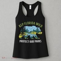Keep Florida Wild Protect Our Parks Wildlife Women's Tank Top thumb 3