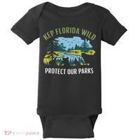 Keep Florida Wild Protect Our Parks Wildlife Baby Bodysuit thumb 0