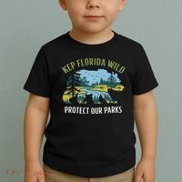 Keep Florida Wild Protect Our Parks Wildlife Toddler T-Shirt thumb 2