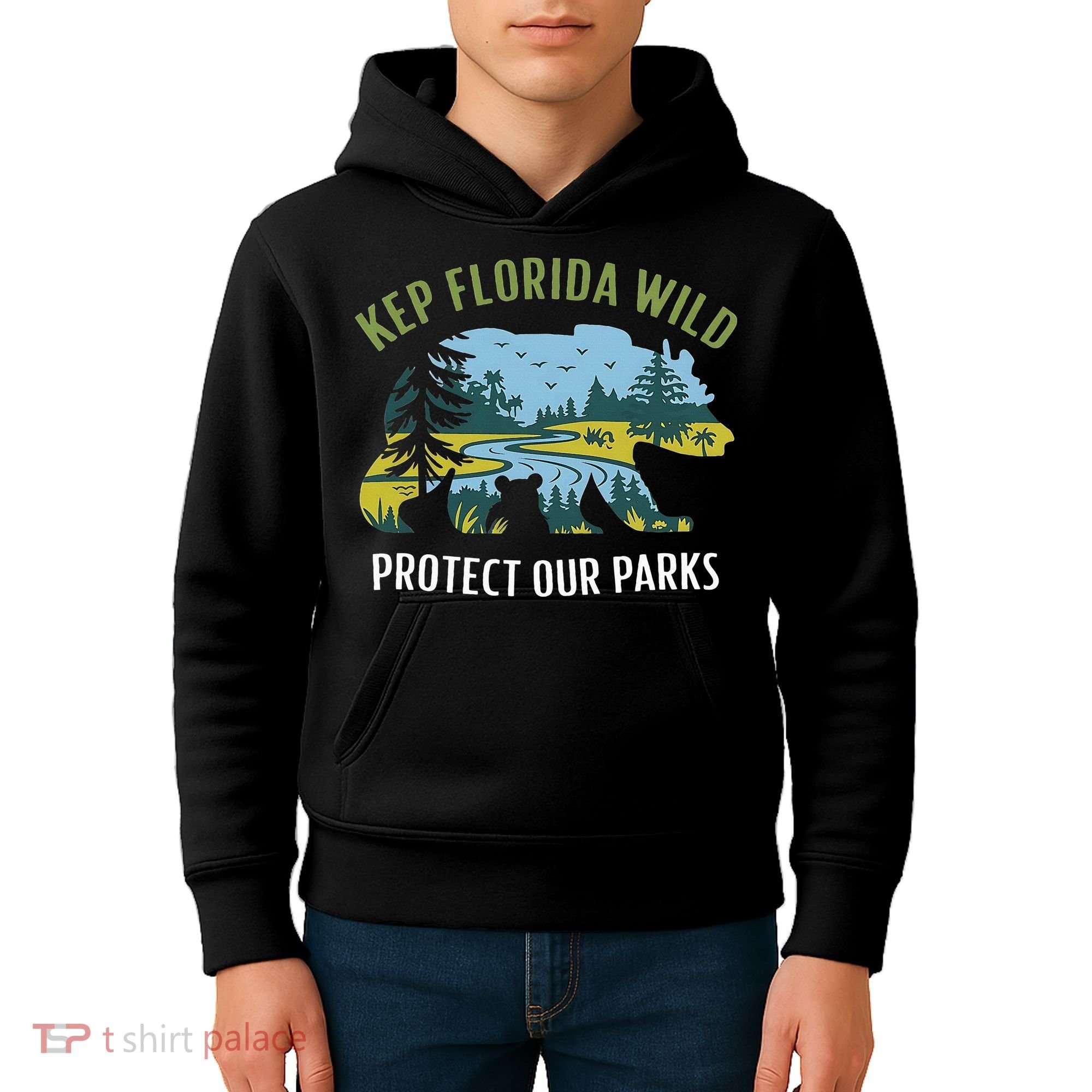 Keep Florida Wild Protect Our Parks Wildlife Kids Hoodie