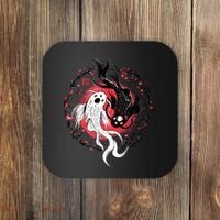 Koi Fish Ying Yang Japanese Coaster thumb 0