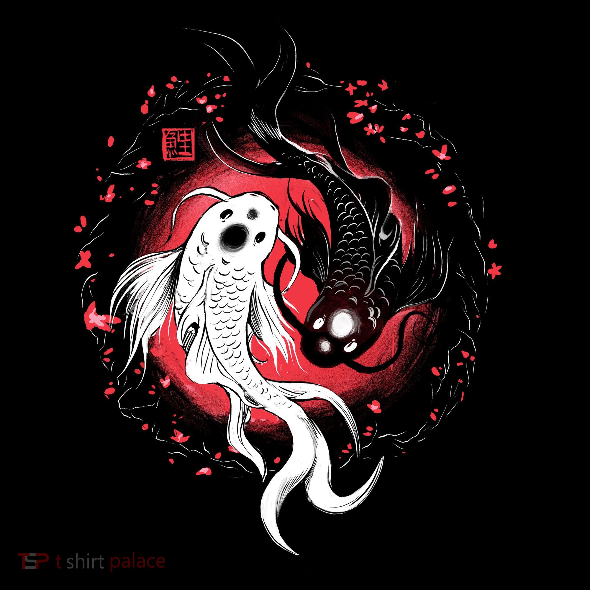 Koi Fish Ying Yang Japanese Women's Hoodie