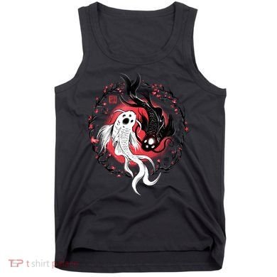 Koi Fish Ying Yang Japanese Tank Top