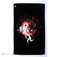 Koi Fish Ying Yang Japanese Golf Towel thumb 0