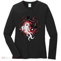 Koi Fish Ying Yang Japanese Women's Long Sleeve Shirt thumb 0