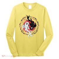 Koi Fish Ying Yang Japanese Long Sleeve Shirt thumb 0