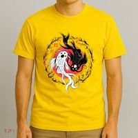 Koi Fish Ying Yang Japanese T-Shirt thumb 3