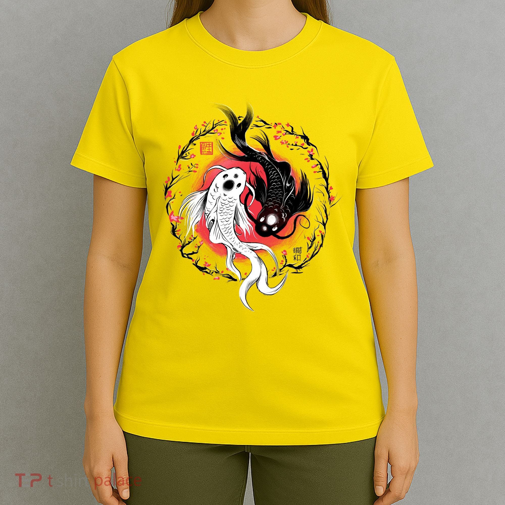 Koi Fish Ying Yang Japanese T-Shirt