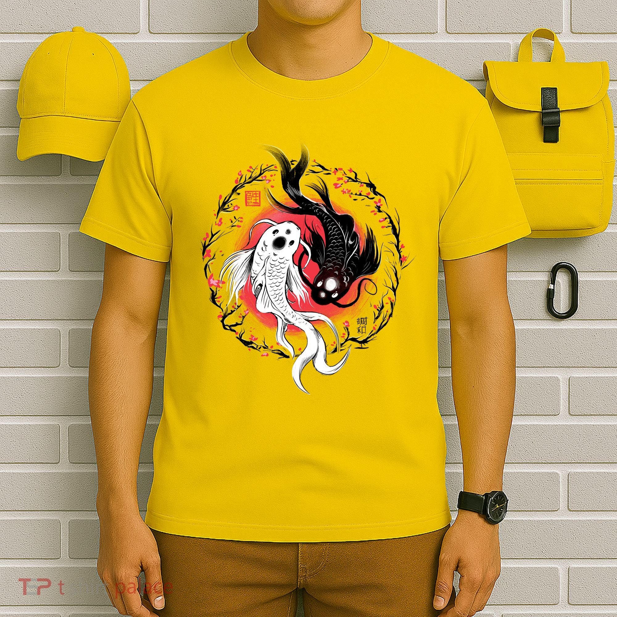 Koi Fish Ying Yang Japanese T-Shirt