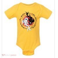 Koi Fish Ying Yang Japanese Baby Bodysuit thumb 0
