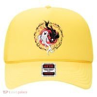 Koi Fish Ying Yang Japanese Hat thumb 0