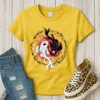 Koi Fish Ying Yang Japanese Women's T-Shirt thumb 3