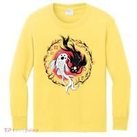 Koi Fish Ying Yang Japanese Kids Long Sleeve Shirt thumb 0