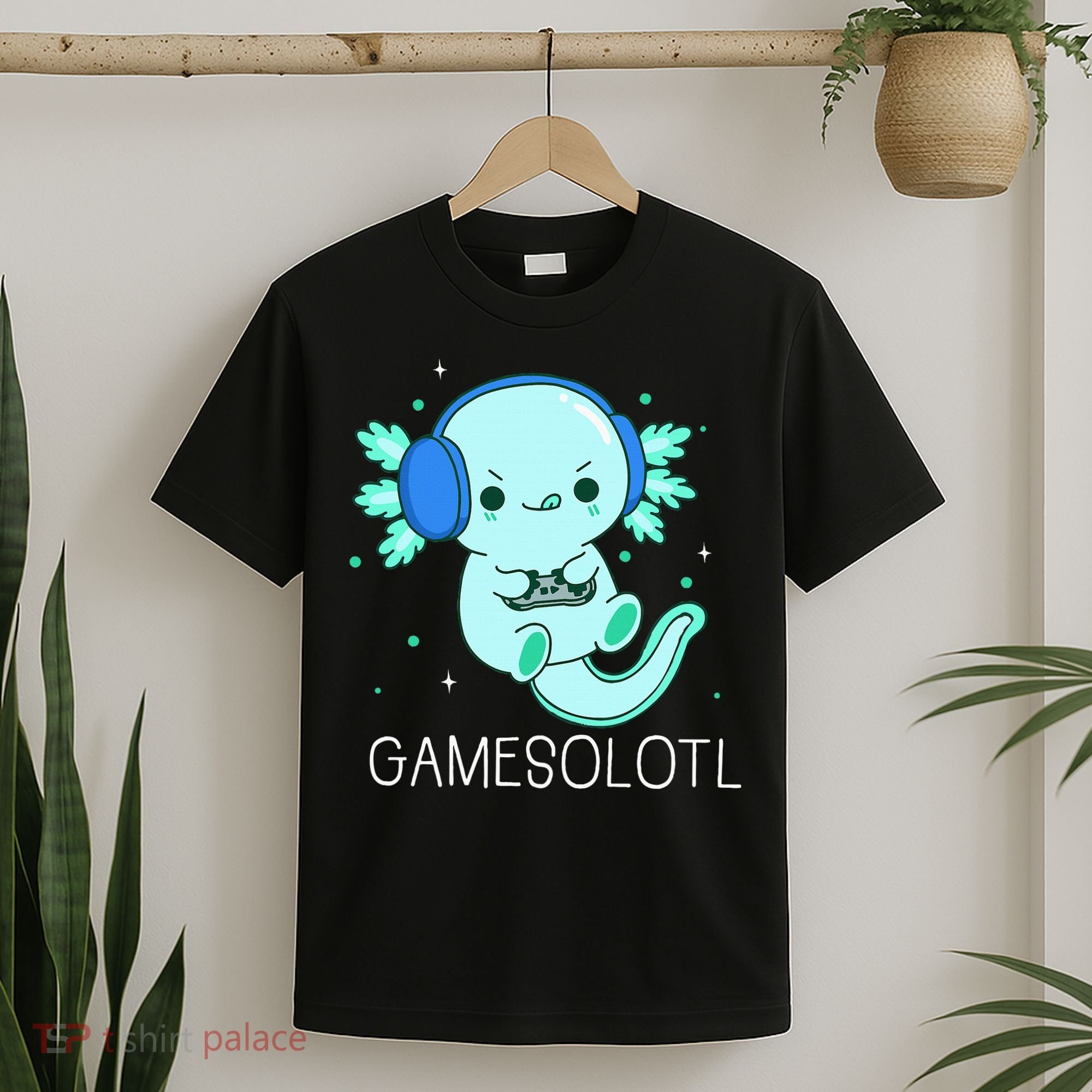 Kawaii Gamesolotl Axolotl Gamer Anime Gifts T-Shirt