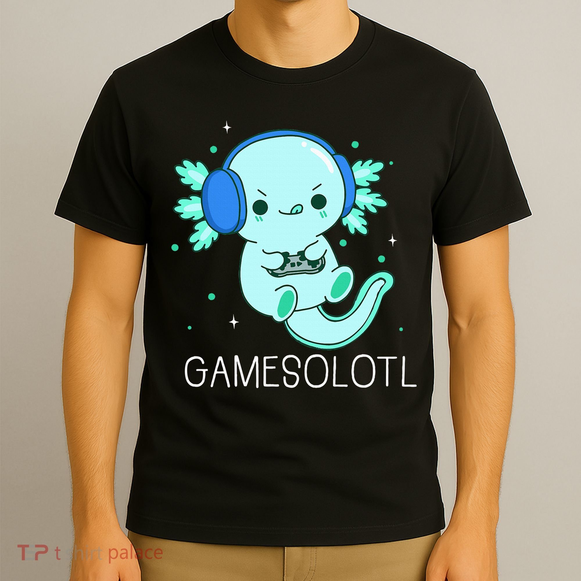 Kawaii Gamesolotl Axolotl Gamer Anime Gifts T-Shirt