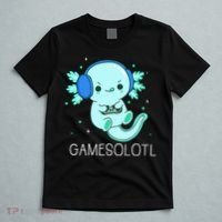Kawaii Gamesolotl Axolotl Gamer Anime Gifts T-Shirt thumb 5