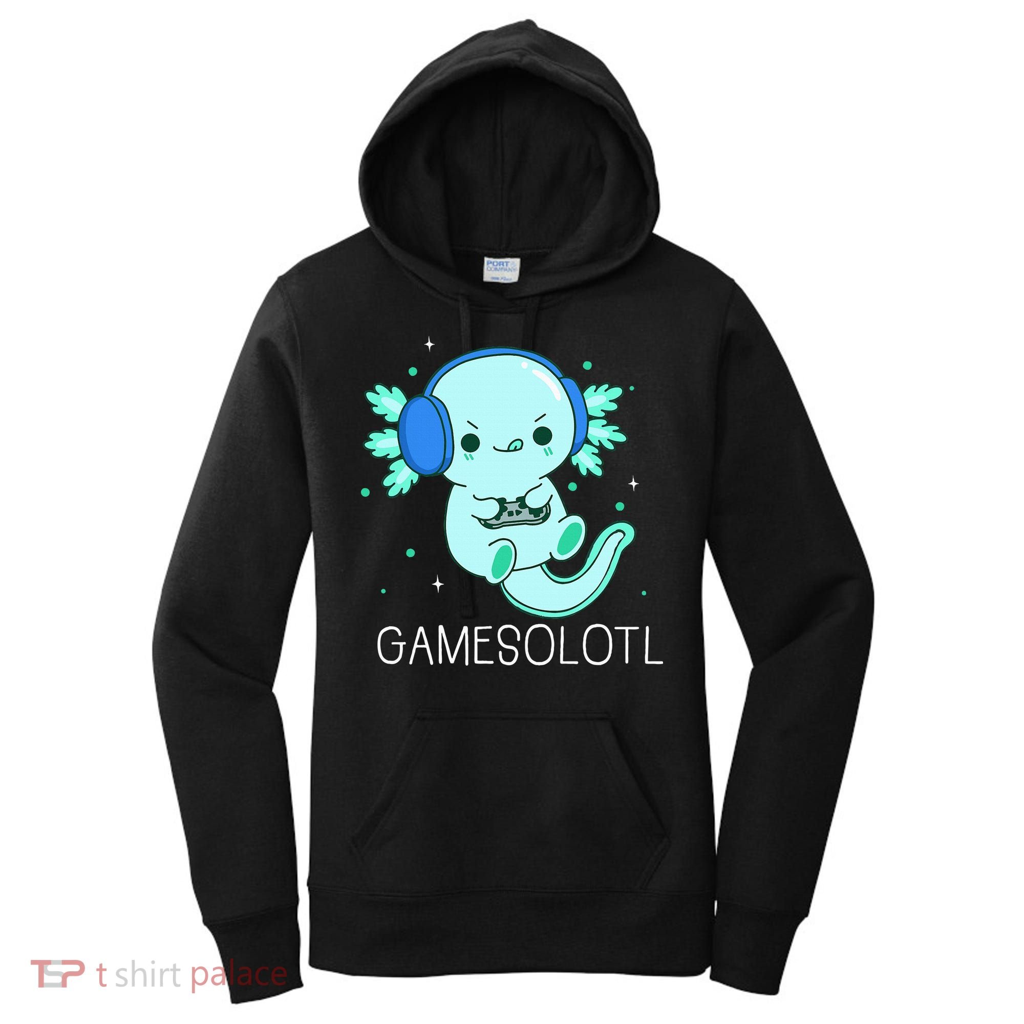 Kawaii Gamesolotl Axolotl Gamer Anime Gifts Women's Hoodie