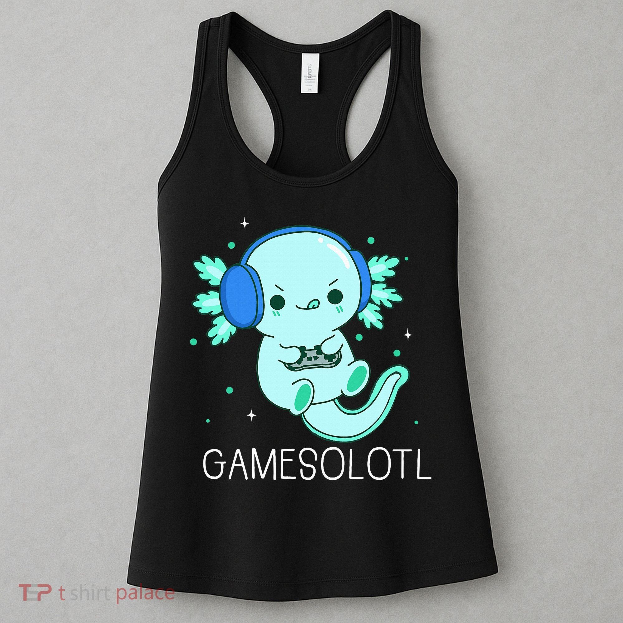 Kawaii Gamesolotl Axolotl Gamer Anime Gifts Women's Tank Top