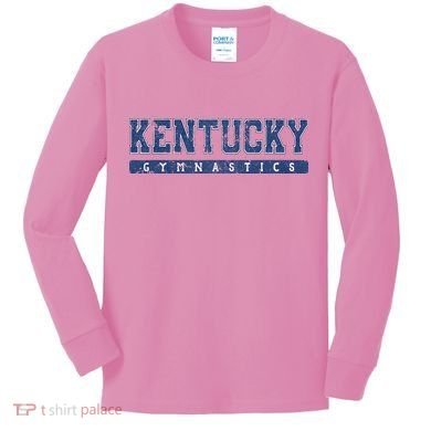 Kentucky Gymnastics Blue Kids Long Sleeve Shirt