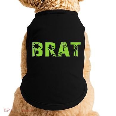 Kamala Green Brat Coconut Tree Summer Vibes Doggie Tank