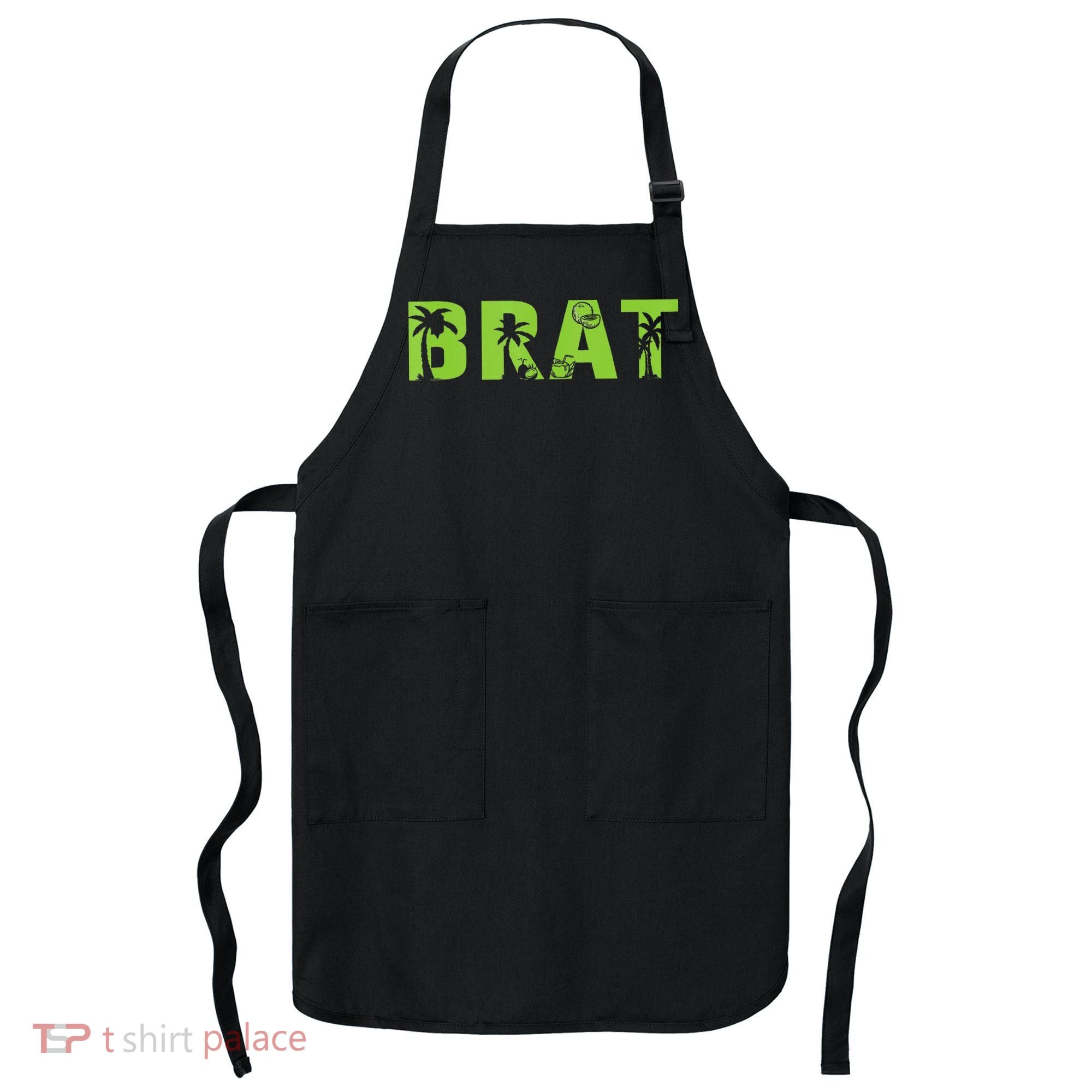 Kamala Green Brat Coconut Tree Summer Vibes Apron